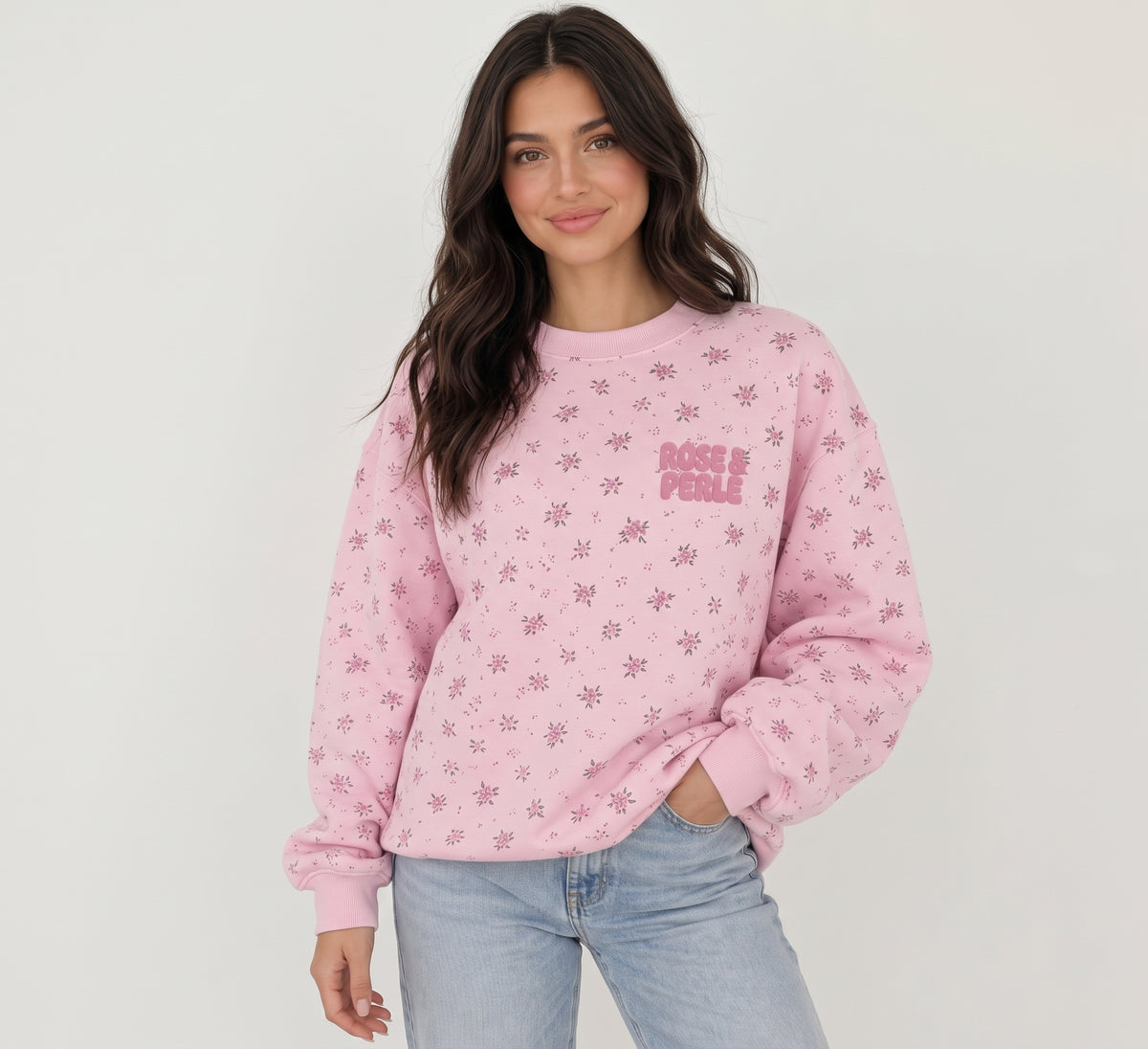 The Rose & Perle Puff Crewneck