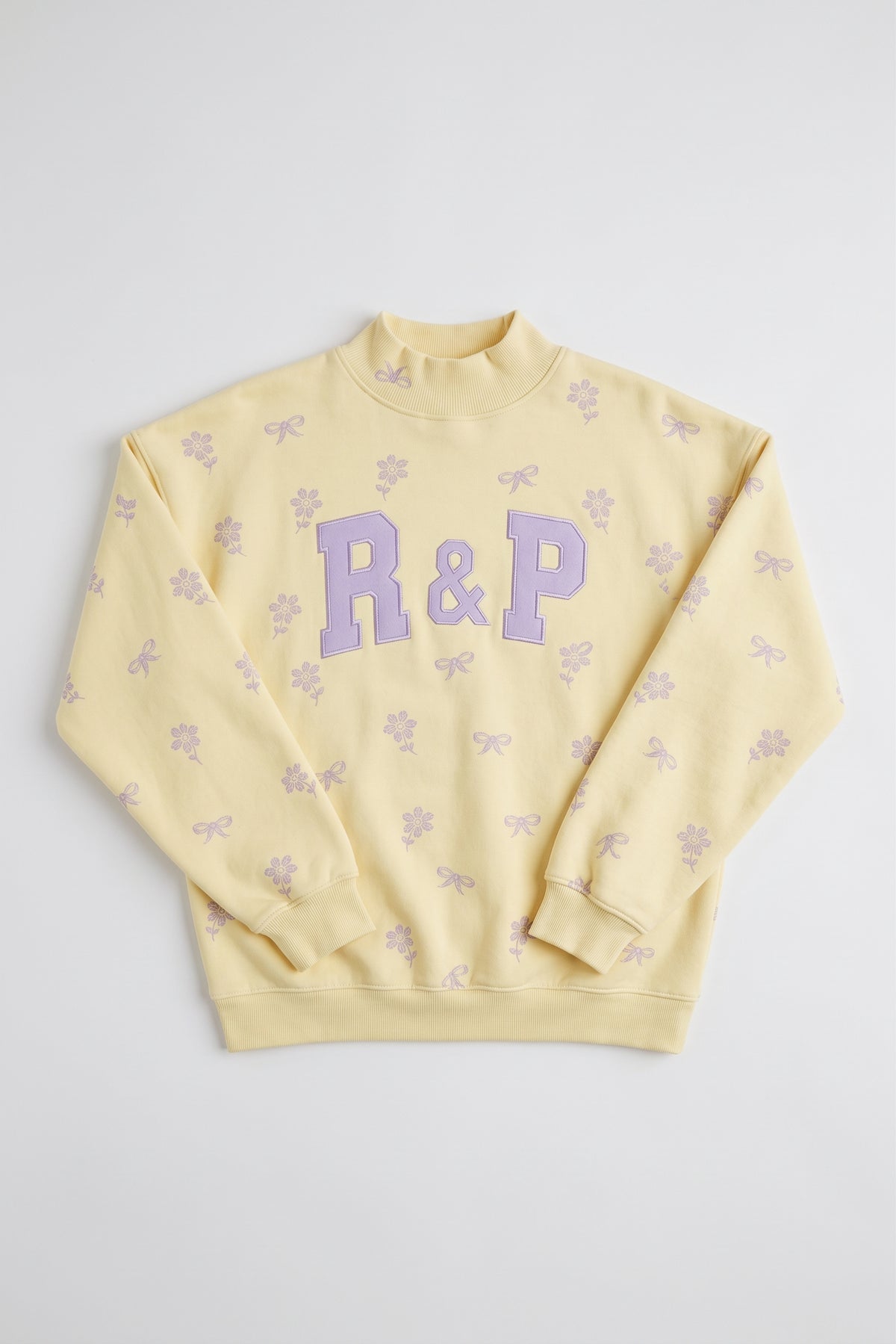 R&P Butter Yellow Mockneck  Sweater