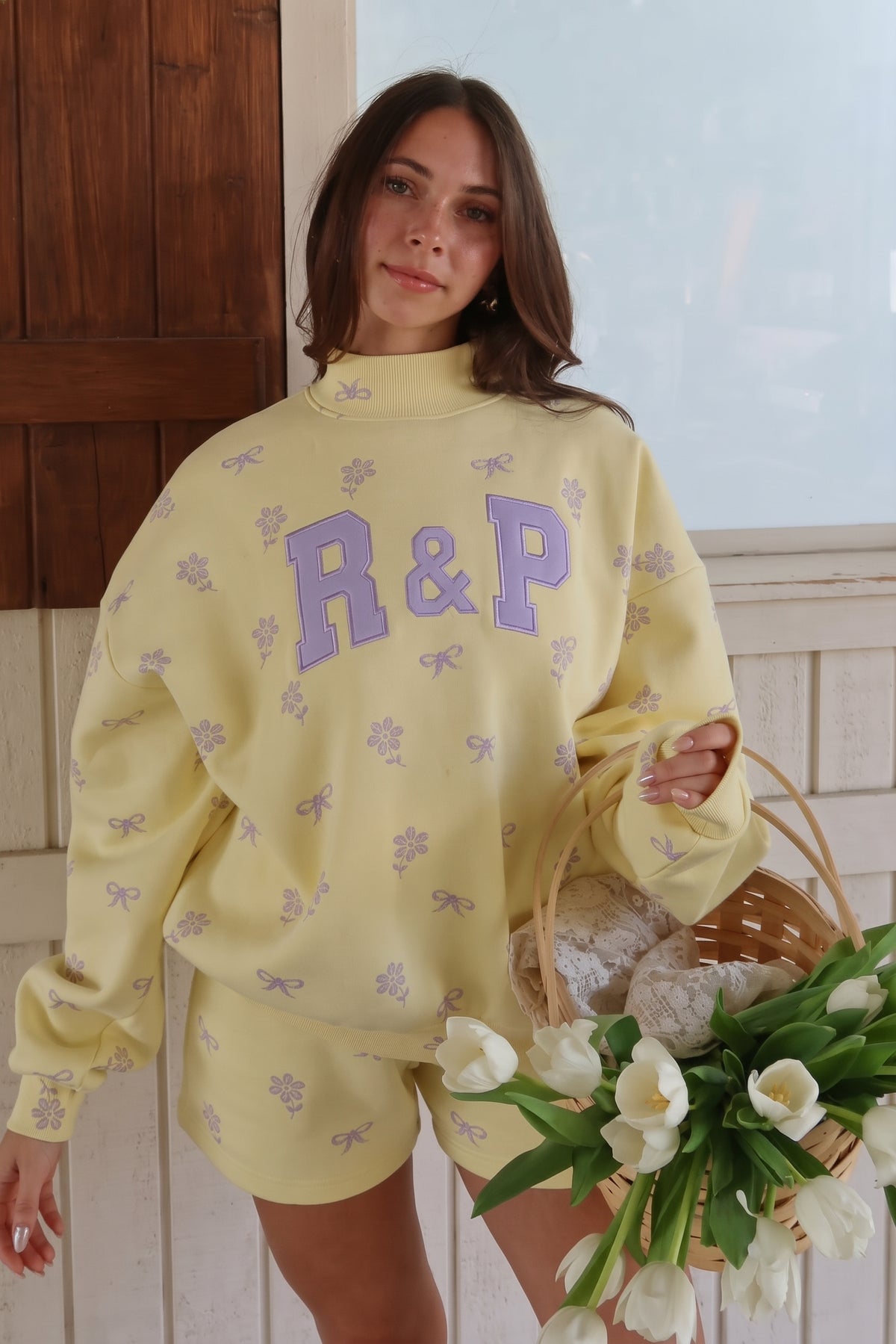 R&P Butter Yellow Mockneck  Sweater
